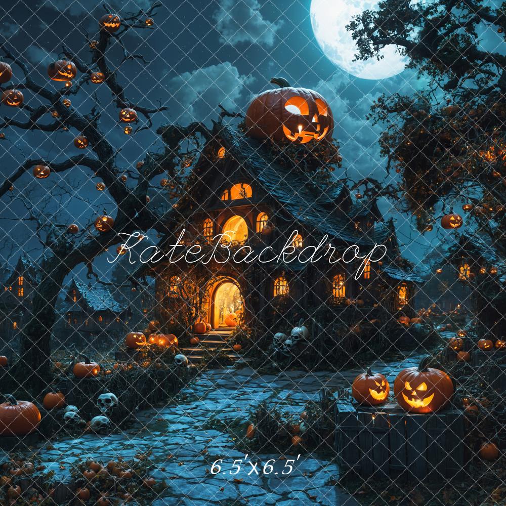 Kate Halloween Haunted House Backdrop Designed by Emetselch - Kate Backdrop AU