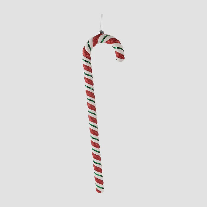 Kate Christmas Red And White Glitter Cane for Photography