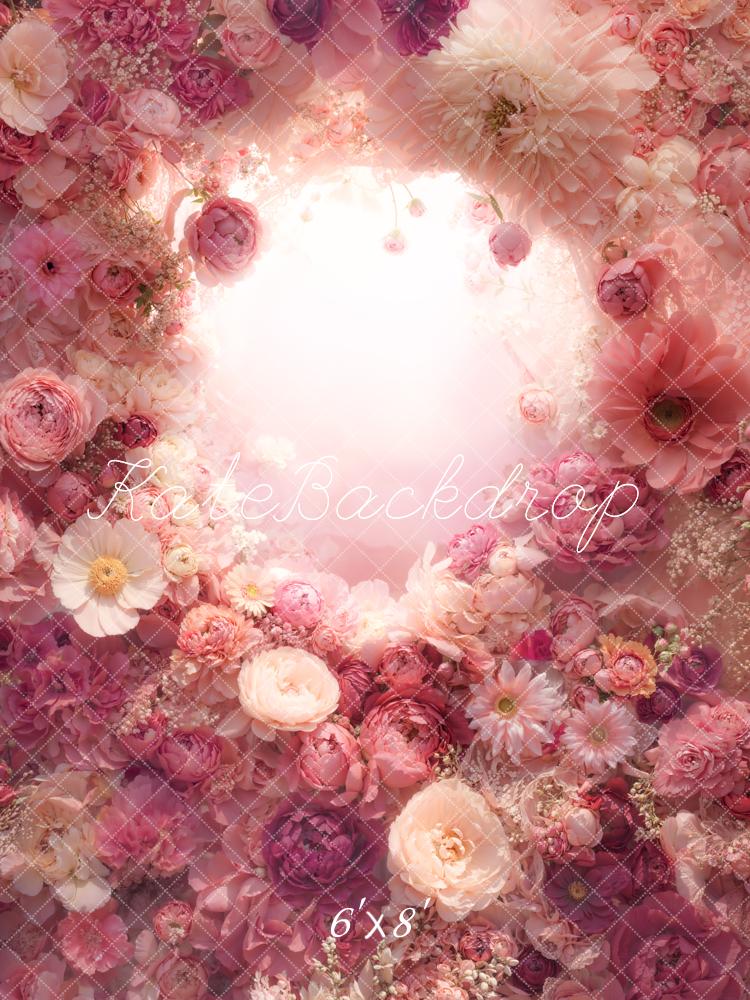 Kate Flower Arch Pink Flowers Backdrop Designed by Chain - Kate Backdrop AU