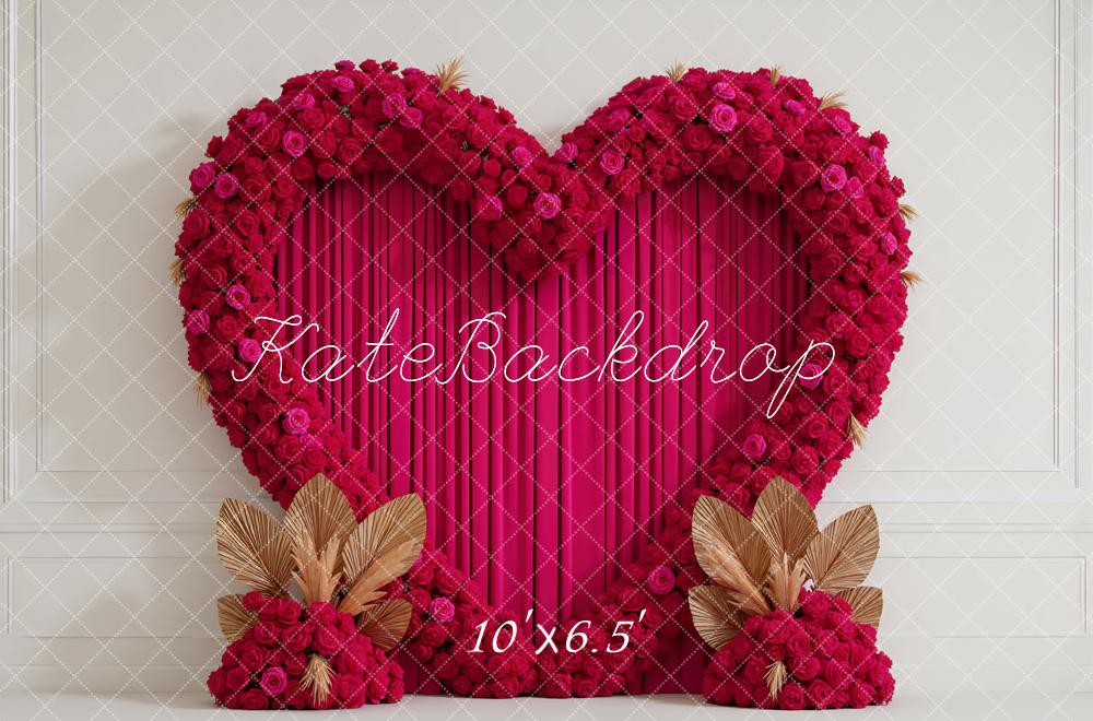 Kate Heart Roses Valentine's Day Backdrop Designed by Mini MakeBelieve - Kate Backdrop AU