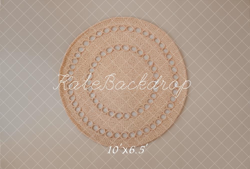 Kate Woven Mat Diamond Pattern Fleece Backdrop Designed by Emetselch - Kate Backdrop AU