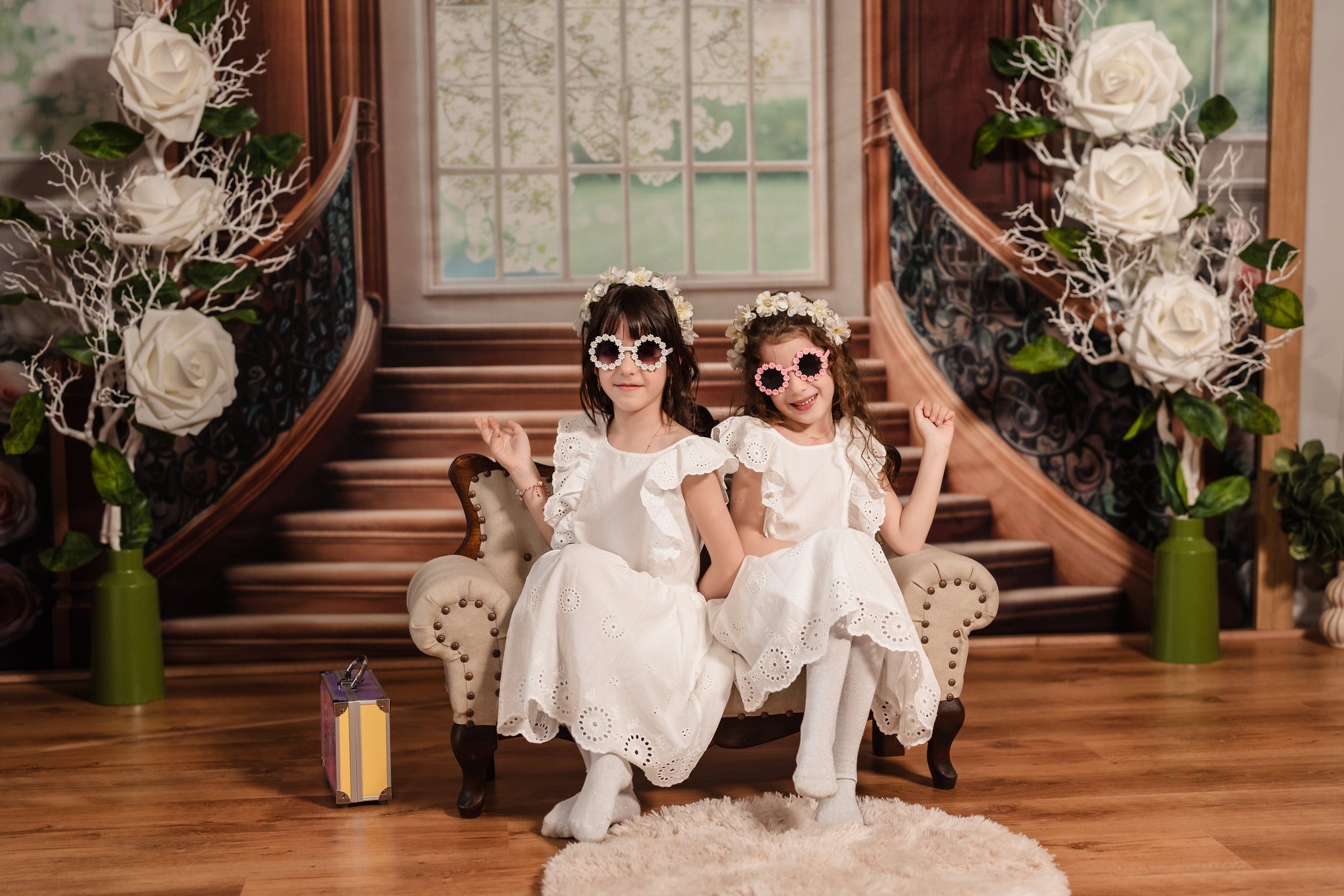 Kate Arch Stairs Backdrop Designed by Mini MakeBelieve