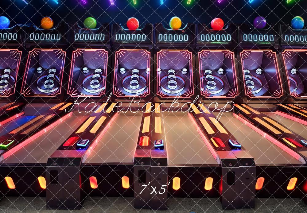 Kate Arcade Game Neon Backdrop Designed by Mini MakeBelieve