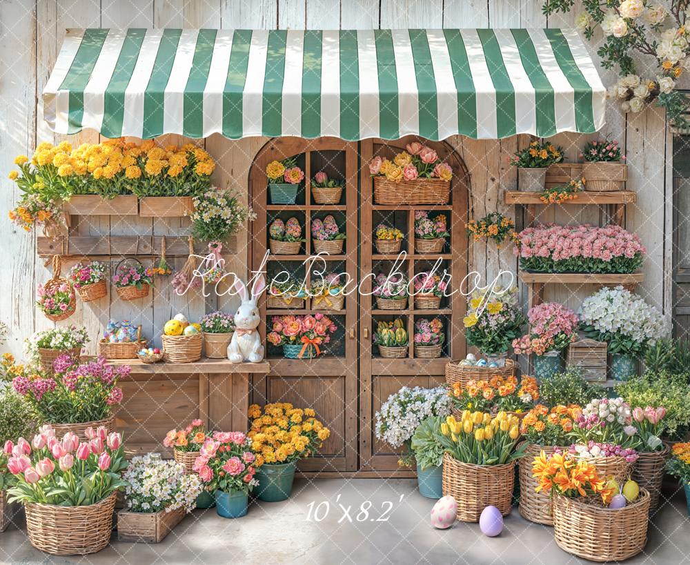 Kate Easter Bunny Flower Shop Baskets Backdrop Designed by Chain