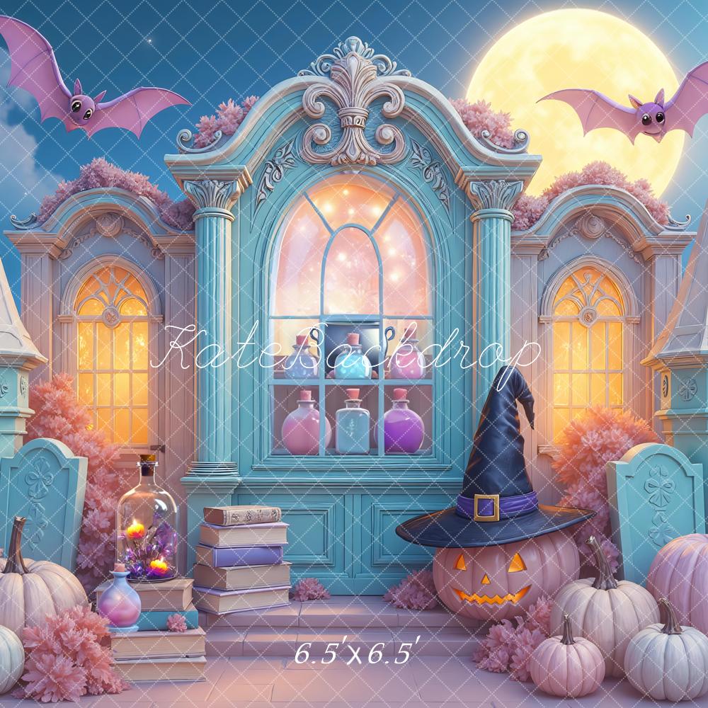 Kate Halloween Pastel Witch Hat Backdrop Designed by Mini MakeBelieve