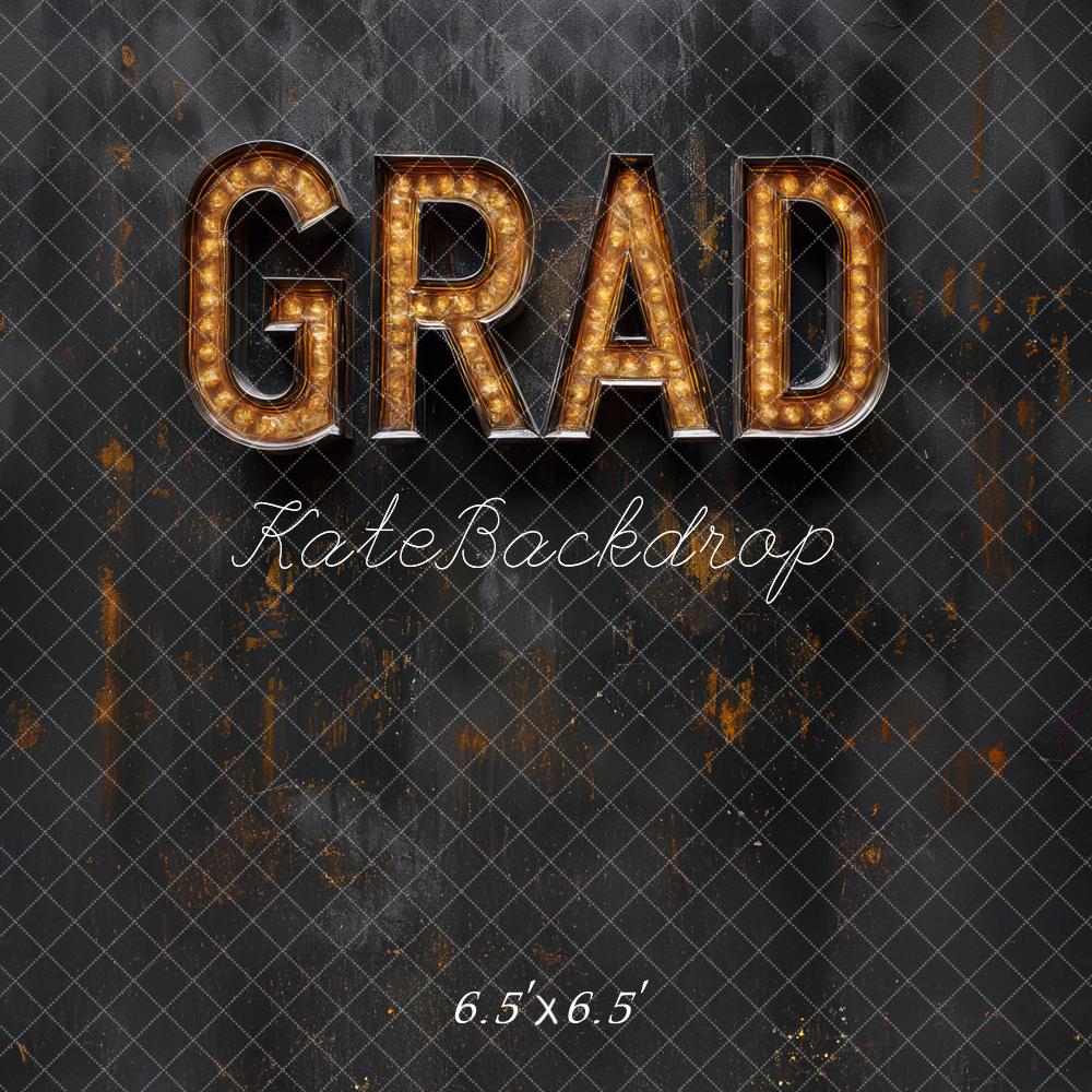 Kate Grad Marquee Lights Black Wall Backdrop Designed by Mini MakeBelieve