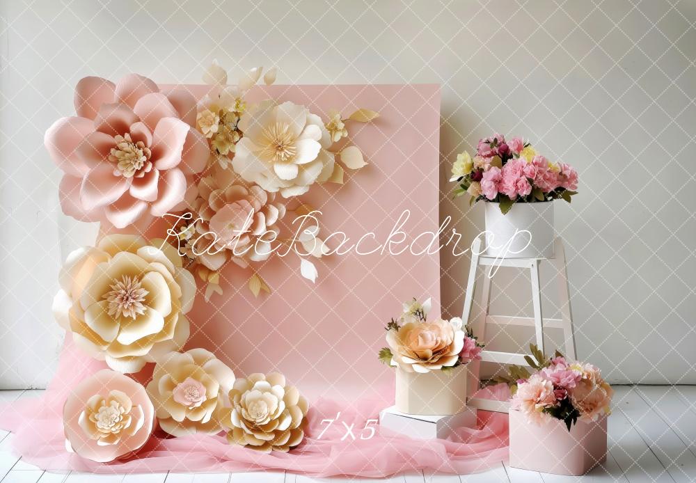 15% OFF Kate Pink Paper Flowers Flower Backdrop Designed by Patty Roberts