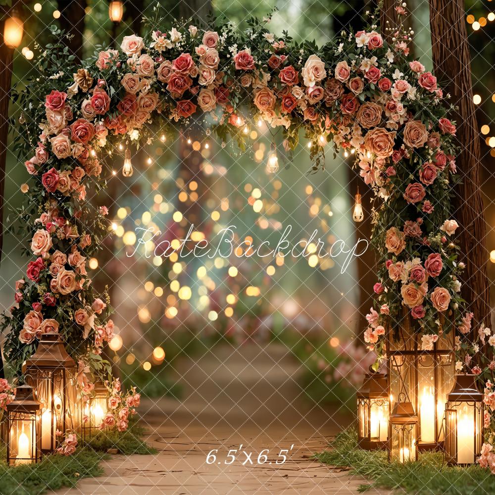Kate Flower Arch Bokeh Spring Backdrop Designed by Emetselch