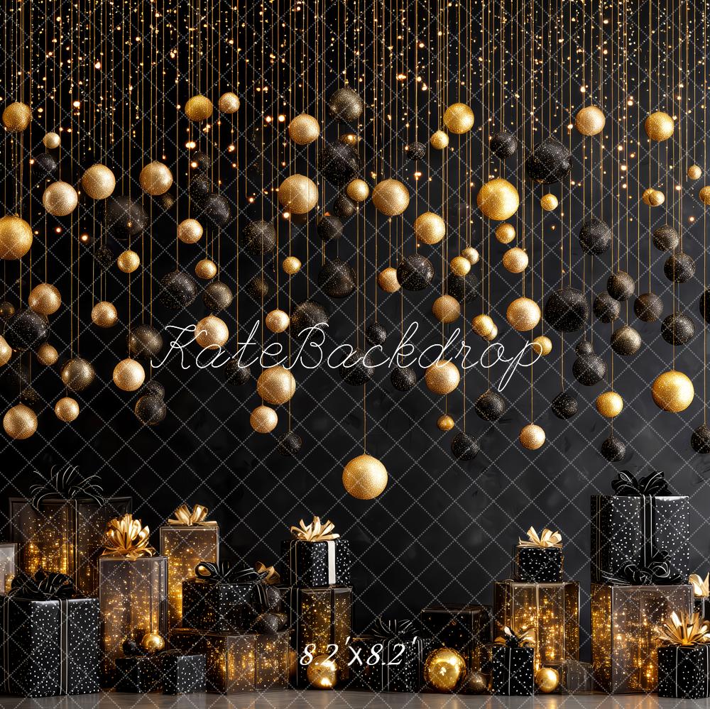 Kate Black Gold Ornaments Presents Sparkle Backdrop Designed by Patty Roberts - Kate Backdrop AU