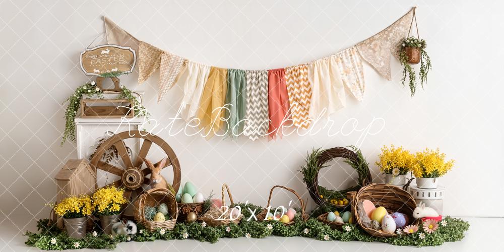 Kate Easter Bunny Eggs Cake Smash Backdrop Designed by Emetselch