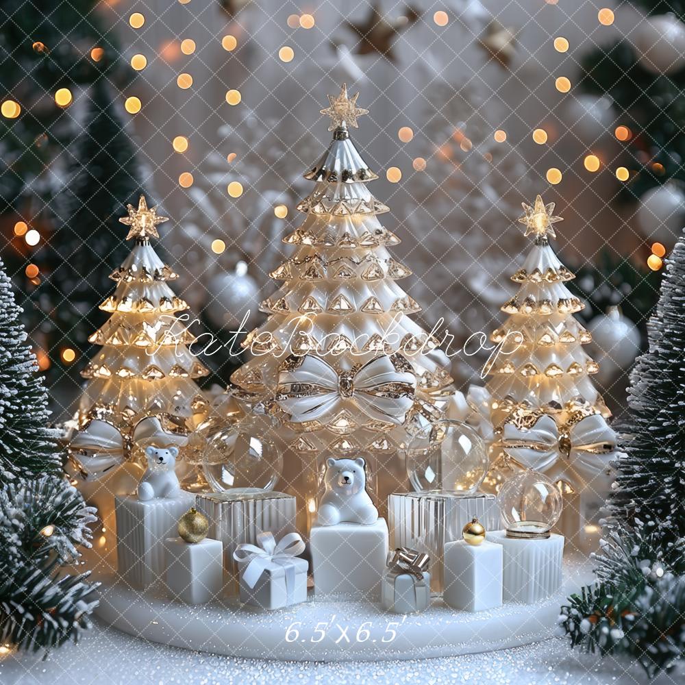 Kate Christmas White Trees Backdrop Designed by Mini MakeBelieve - Kate Backdrop AU