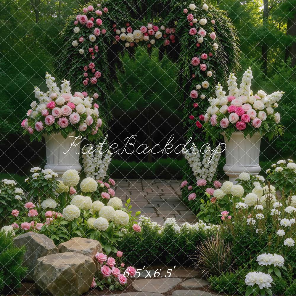 Kate Flower Arch Garden Backdrop Designed by Mini MakeBelieve