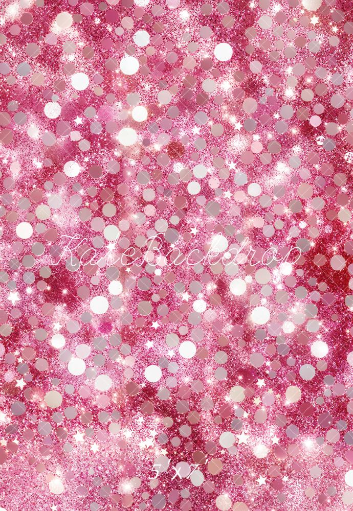 Kate Pink Glitter Bokeh Backdrop Designed by Emetselch