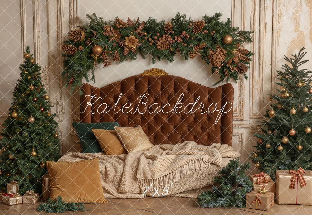 Kate Christmas Headboard Trees Backdrop Designed by Emetselch - Kate Backdrop AU
