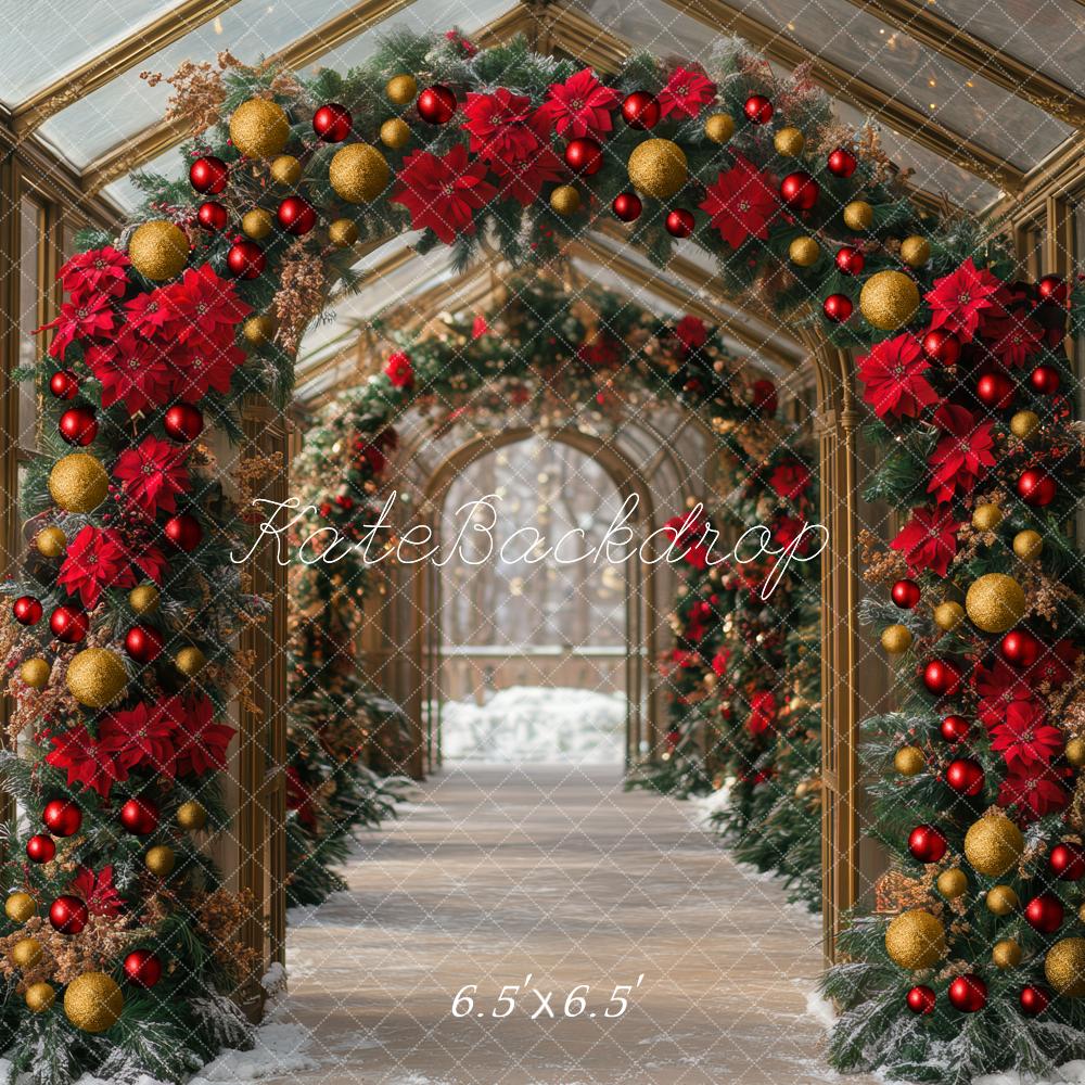 Kate Christmas Flower Arch Backdrop Designed by Mini MakeBelieve - Kate Backdrop AU