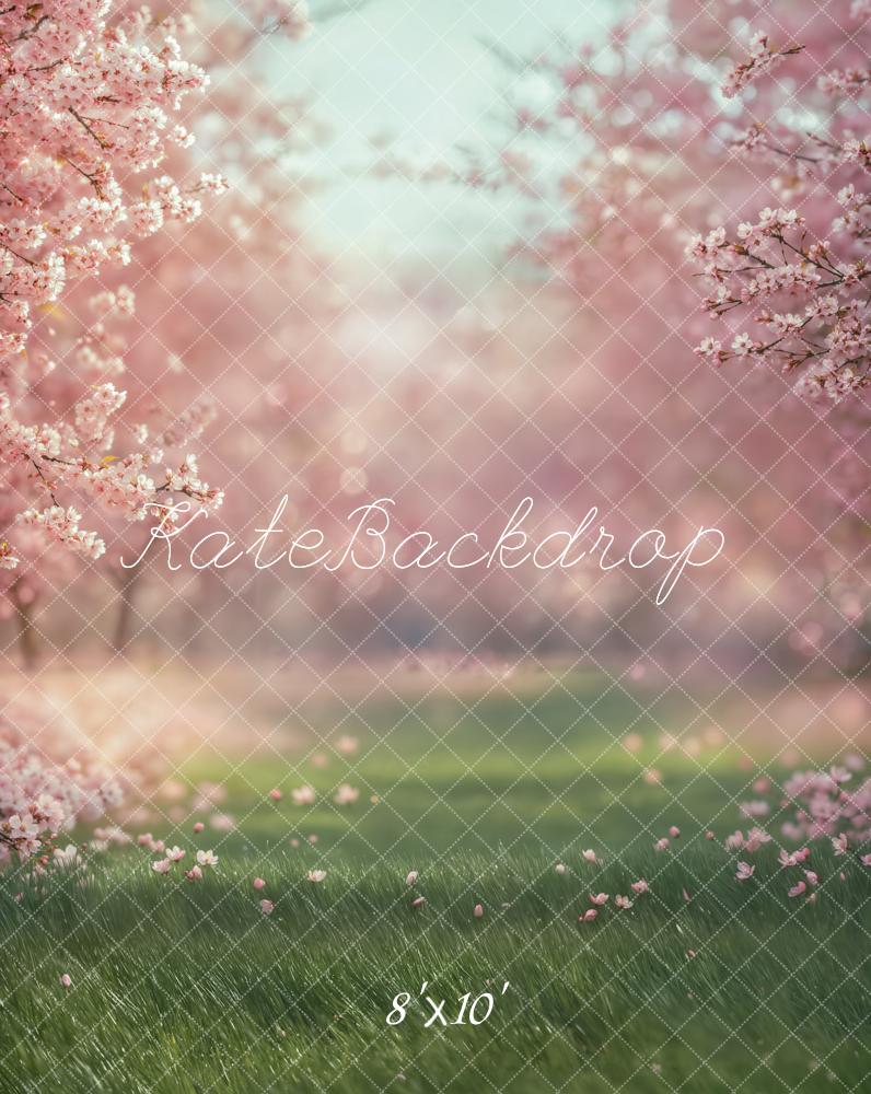 Kate Spring Cherry Blossom Meadow Backdrop Designed by Emetselch