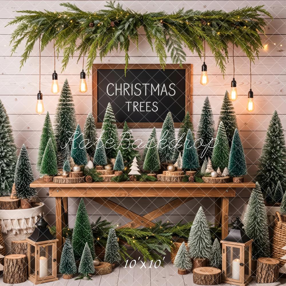 Kate Christmas Trees Table Lanterns Backdrop Designed by Patty Roberts