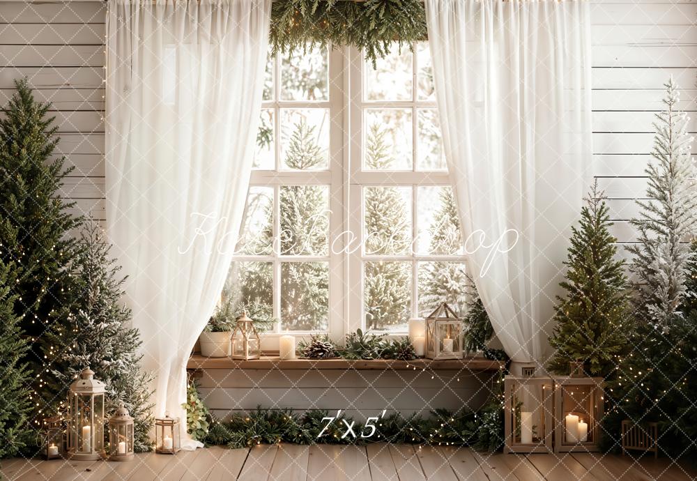 Kate Christmas Window Winter Backdrop Designed by Emetselch
