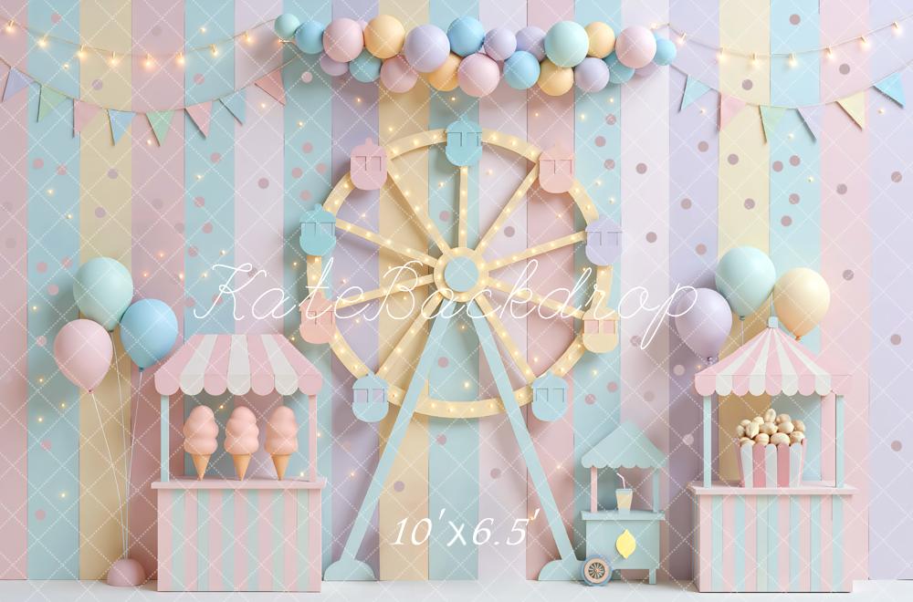 Kate Carnival Ferris Wheel Backdrop Designed by Mini MakeBelieve - Kate Backdrop AU