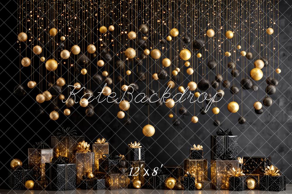Kate Black Gold Ornaments Presents Sparkle Backdrop Designed by Patty Roberts - Kate Backdrop AU