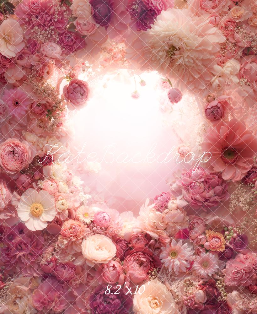 Kate Flower Arch Pink Flowers Backdrop Designed by Chain - Kate Backdrop AU