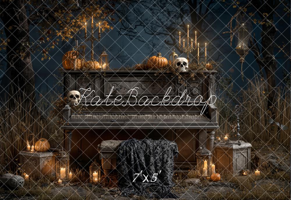 Kate Halloween Piano Backdrop Designed by Emetselch