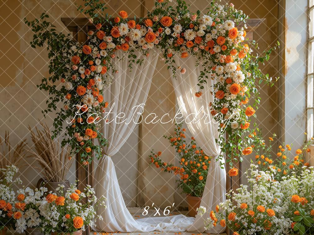 Kate Spring Flowers Drapes Backdrop Designed by Mini MakeBelieve