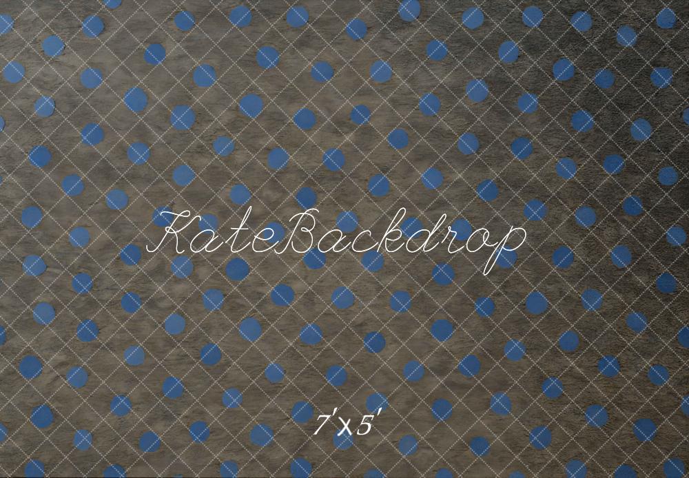 Kate Blue Polka Dot Pattern Backdrop Designed by Mini MakeBelieve