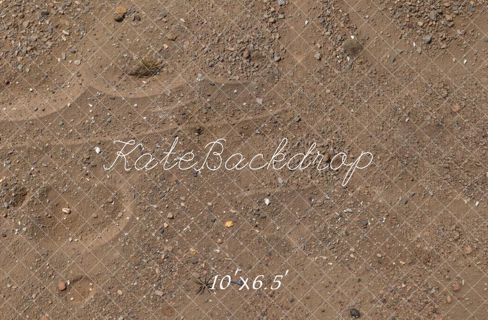 Kate Brown Gravel Sand Texture Fleece Backdrop Designed by Kate Image - Kate Backdrop AU