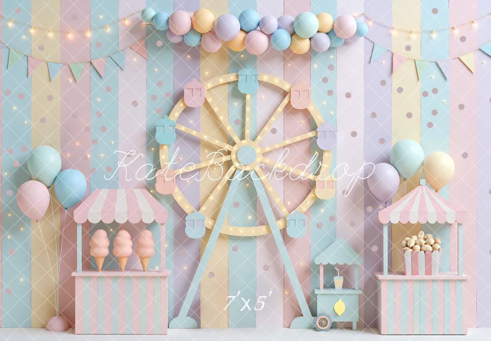 Kate Carnival Ferris Wheel Backdrop Designed by Mini MakeBelieve - Kate Backdrop AU