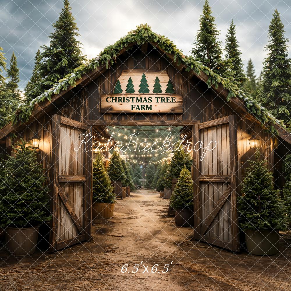 Kate Christmas Tree Farm Backdrop Designed by Chain