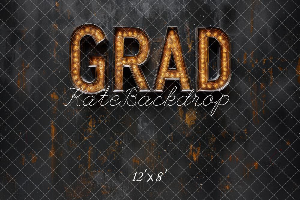 Kate Grad Marquee Lights Black Wall Backdrop Designed by Mini MakeBelieve