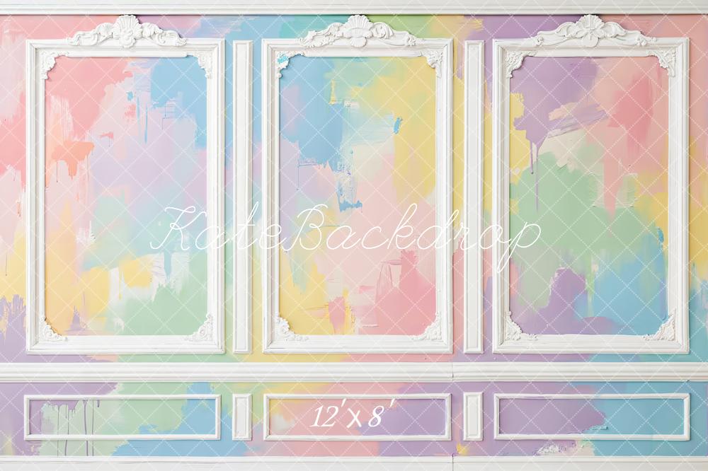 Kate  Brush Ornate Colorful Wall Fleece Backdrop Designed by Chain