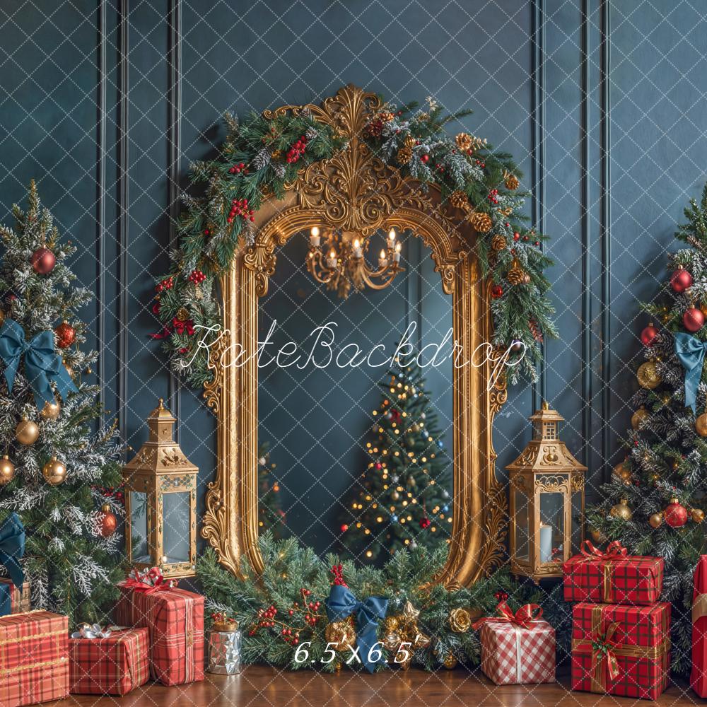 Kate Christmas Gold Mirror Backdrop Designed by Emetselch - Kate Backdrop AU