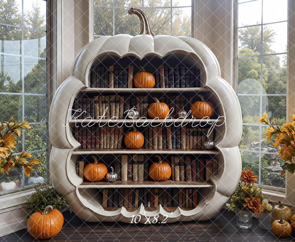 Kate Fall Pumpkin Cabinet Backdrop Designed by Mini MakeBelieve