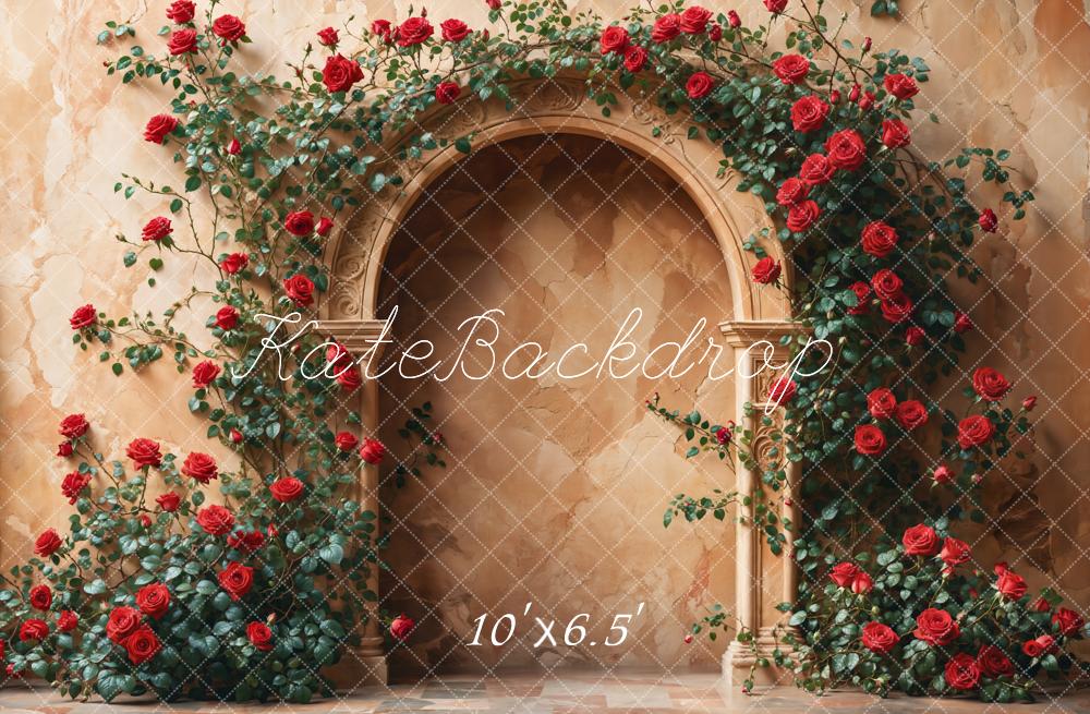 Kate Rose Arch Stone Wall Backdrop Designed by Emetselch - Kate Backdrop AU