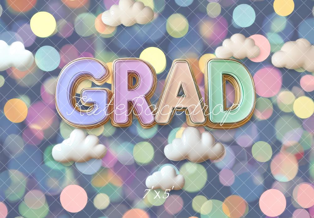 Kate Grad Colourful Bokeh Backdrop Designed by Mini MakeBelieve