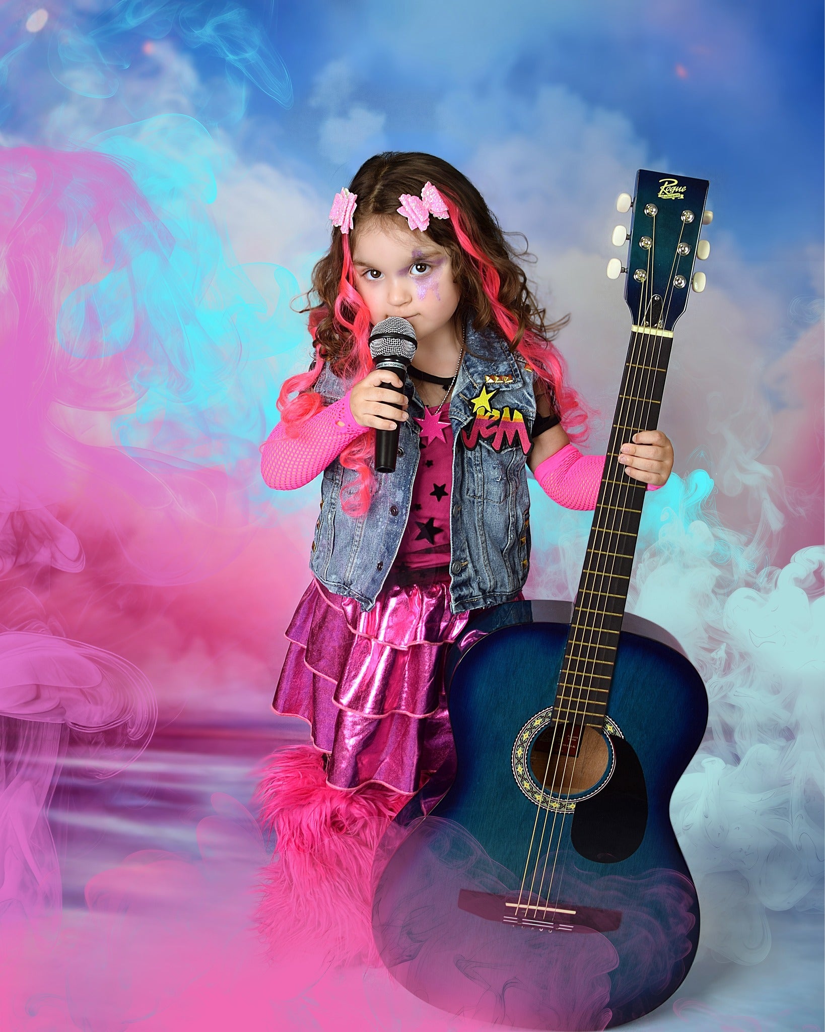 Kate Pink Atmosphere Smoke Light Backdrop+Stage Floor Backdrop - Kate Backdrop AU