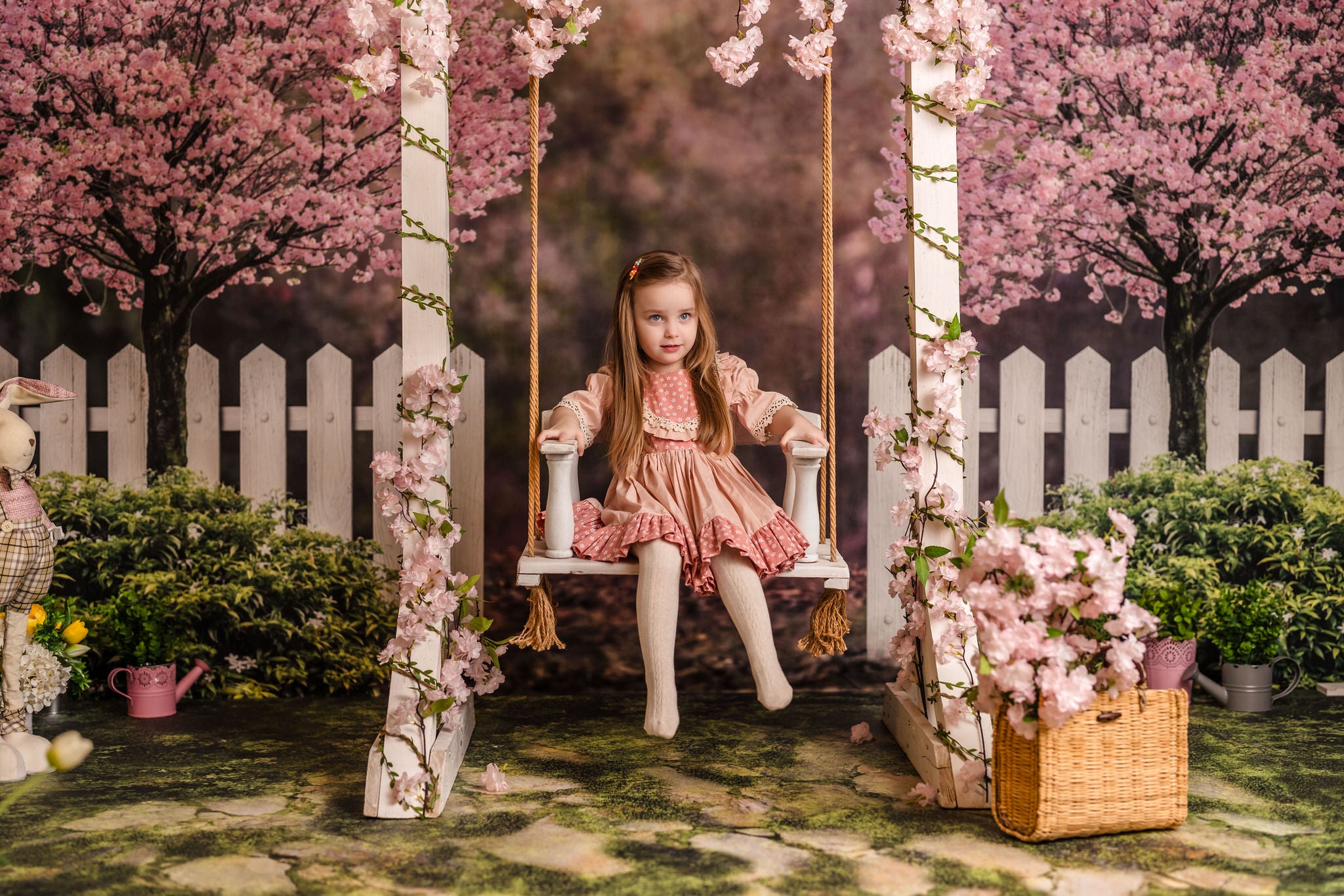 Kate Spring Garden Cherry Blossoms Backdrop for Photography - Kate Backdrop AU