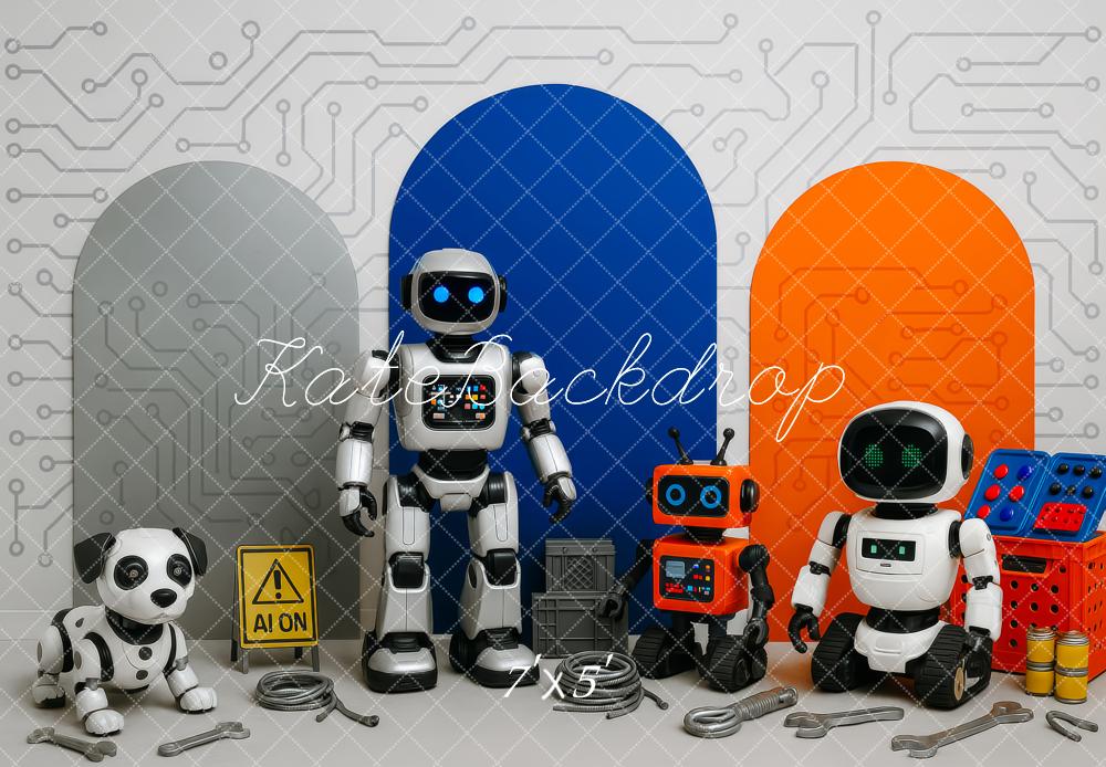 Kate Robots Dog Circuit Backdrop Designed by Patty Roberts - Kate Backdrop AU