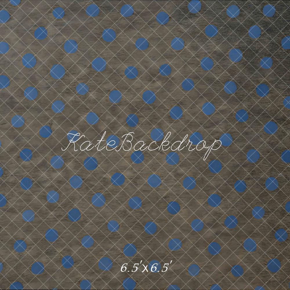 Kate Blue Polka Dot Pattern Backdrop Designed by Mini MakeBelieve