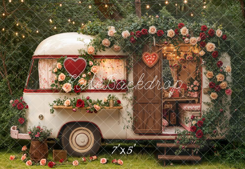 Kate Spring Caravan Floral Backdrop Designed by Chain