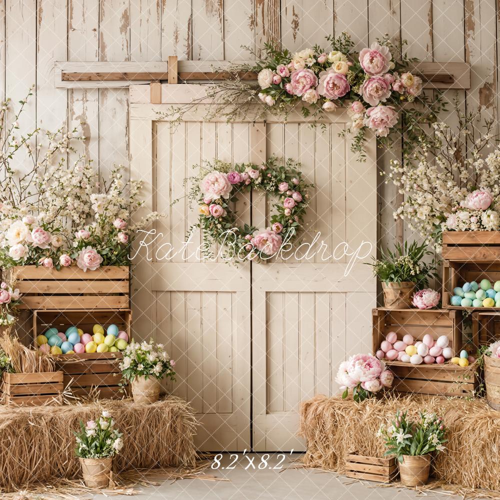 Kate Easter Eggs Door Crates Backdrop Designed by Emetselch