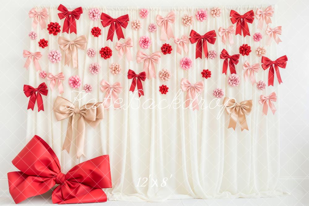 Kate Bow Flowers Drapes Backdrop Designed by Patty Roberts