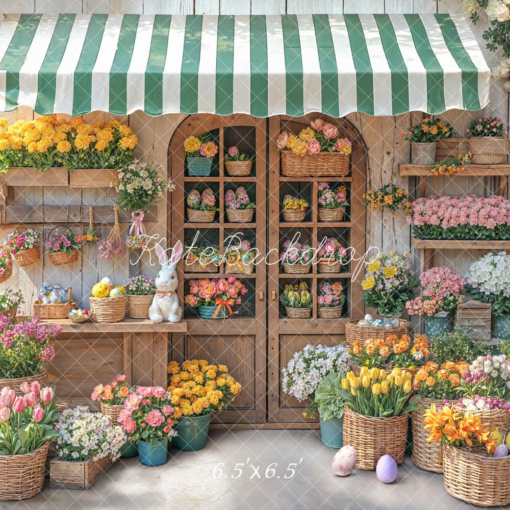 Kate Easter Bunny Flower Shop Baskets Backdrop Designed by Chain