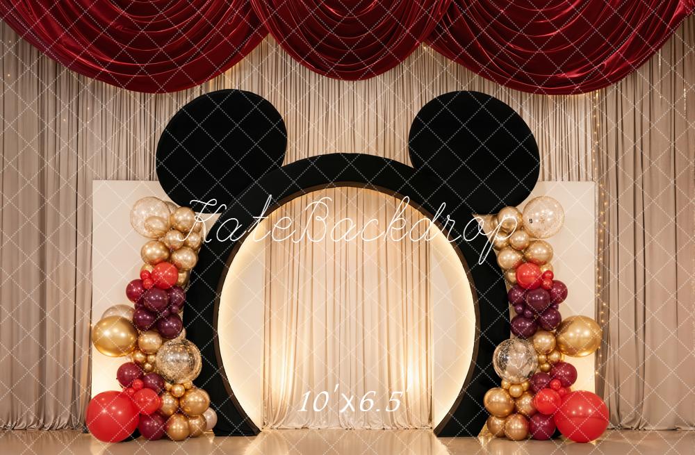 Kate Birthday Party Balloon Cake Smash Backdrop Designed by Chain