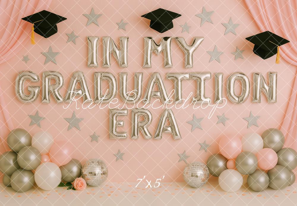 Kate Graduation Hats Balloons Stars Backdrop Designed by Patty Roberts