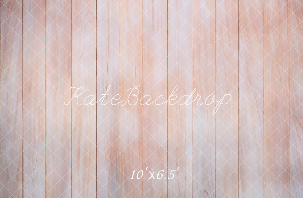Kate Light Pink Wood Planks Fleece Backdrop Designed by Emetselch - Kate Backdrop AU