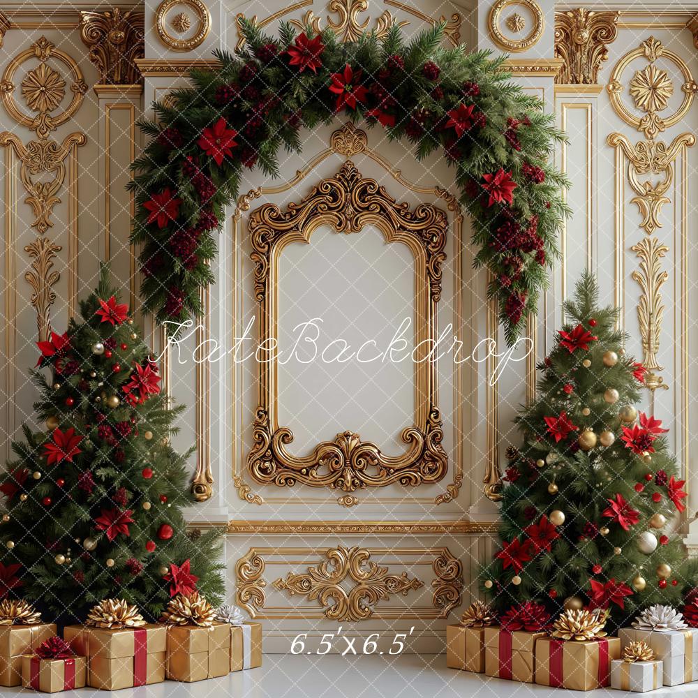 Kate Gold Christmas Trees Backdrop Designed by Mini MakeBelieve
