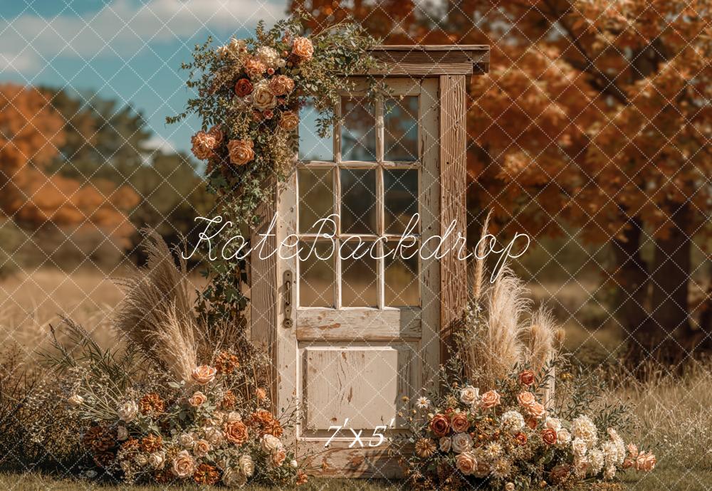 Kate Autumn Vintage Door Backdrop Designed by Emetselch